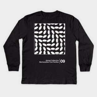 Animal Collective / Minimal Graphic Design Tribute Kids Long Sleeve T-Shirt